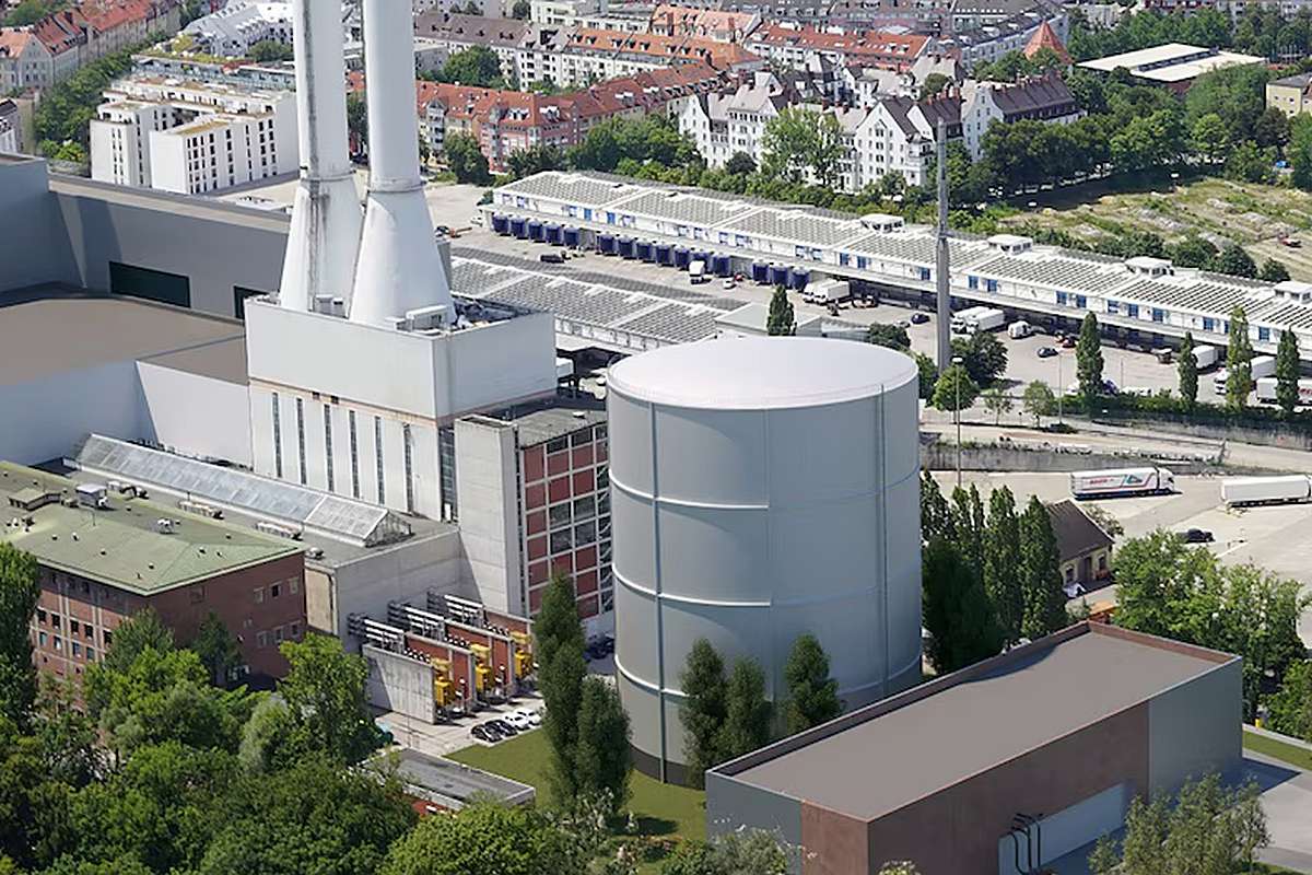 So soll die Riesenthermoskanne der SWM aussehen
