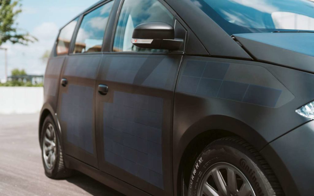 Solar integriert in Karosserie des Elektroautos Sion.