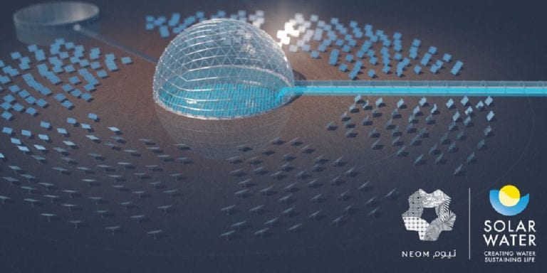 Solarkuppel-Technologie Solar Water Cleantech-Startup Neom-City Saudi-Arabien