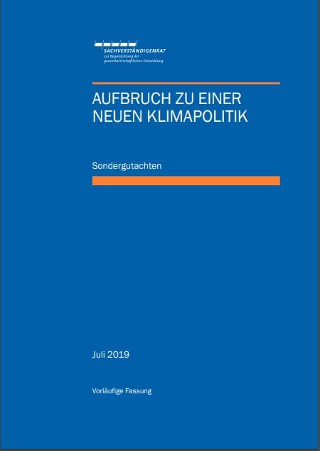 Sondergutachten Klimapolitik