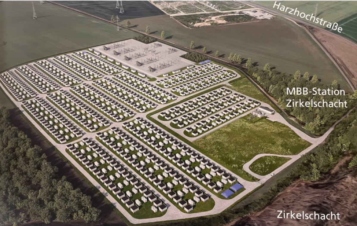 Speicher Klostermansfeld am Zirkelschacht - Planungsansicht laut der Gemeinde in Sachsen-Anhalt