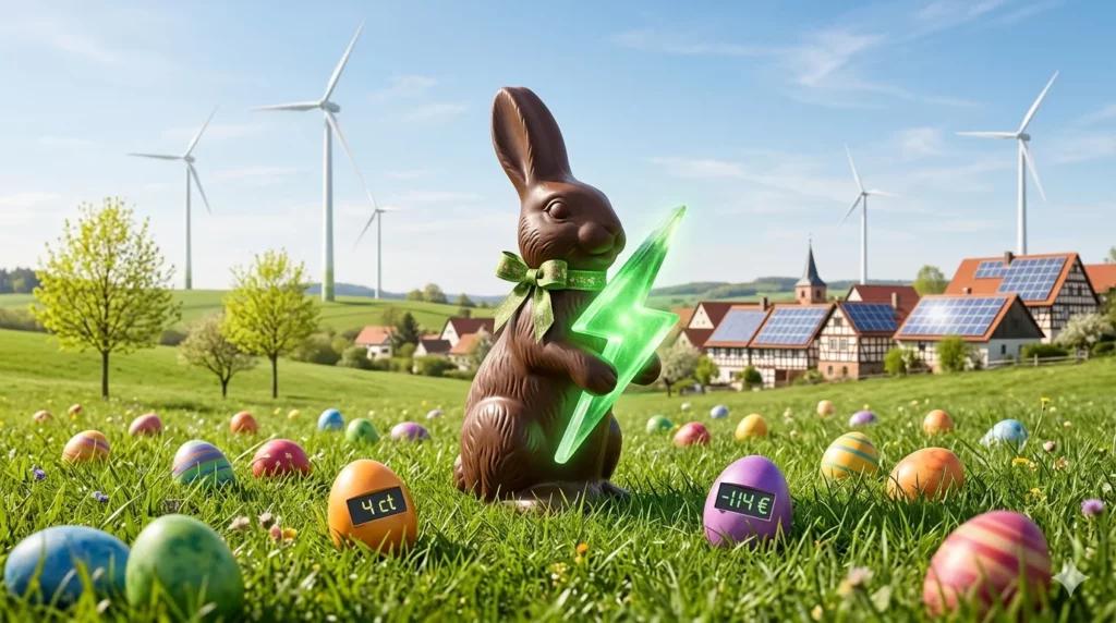Strom im Überfluss bringt der Osterhase