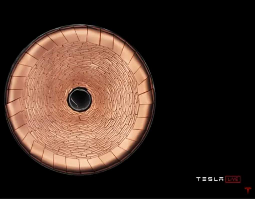 Tesla 4680er Zelle Batteriedesign tabless