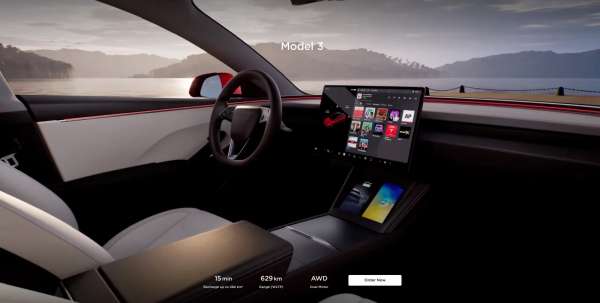 Tesla Model 3 Interieur