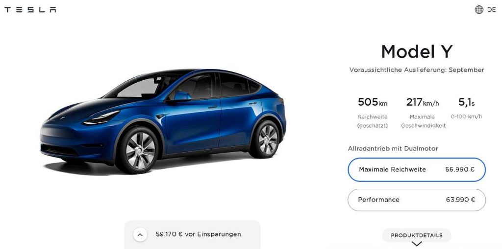 Model Y MIC kommt im September nach Deutschland