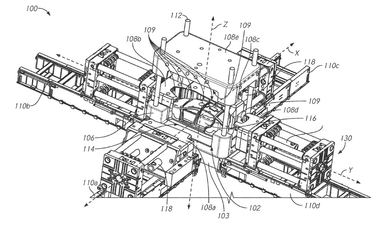 Unibody-Herstellung Patent Zeichnung