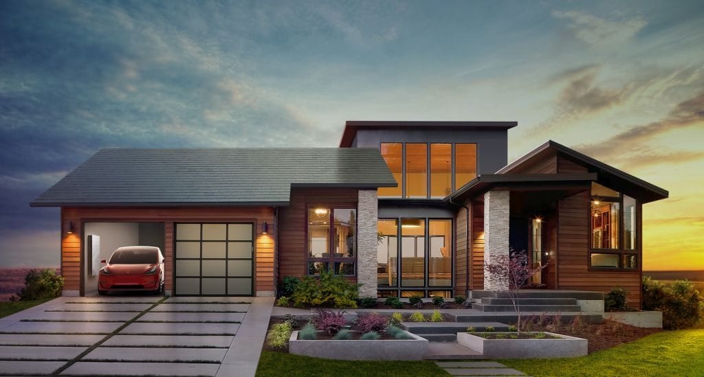 Tesla Solar Solardach Solar Roof Elektroauto Stromspeicher