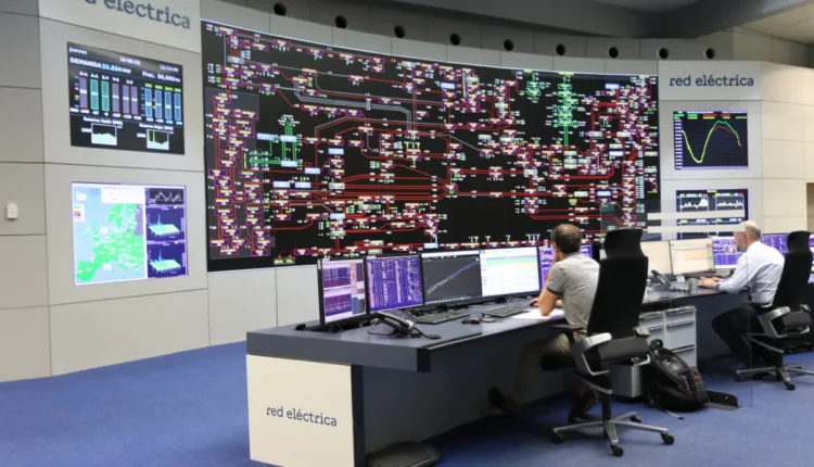 Blick ins Kontrollzentrum von Red Electrica in Spanien