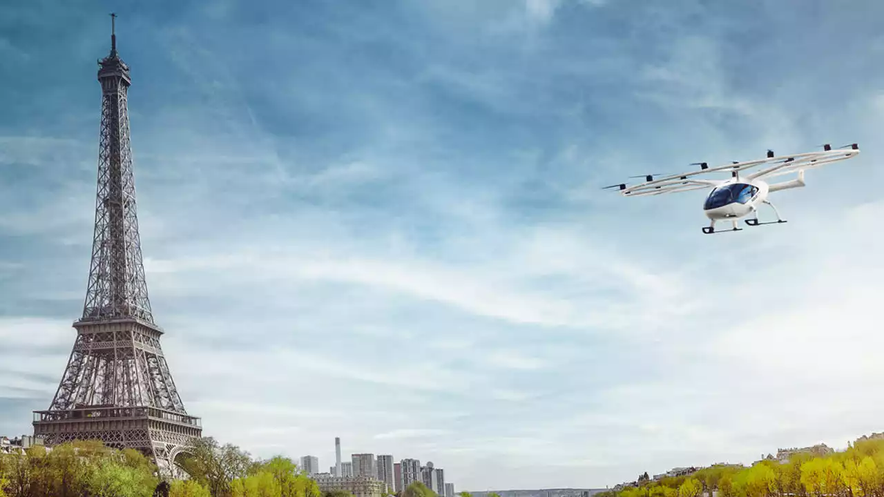 Volocopter Paris Lastkahn als Vertiport zu Olympia?