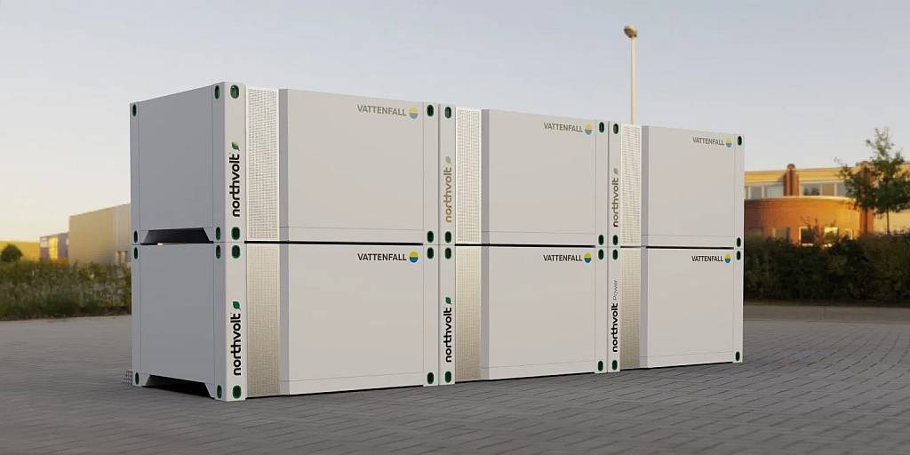 Voltpack Mobily System von Northvolt und Vattenfall