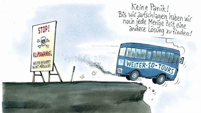 Karikatur zum Thema Klimawandel