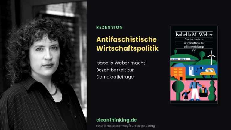 Isabella Weber, Rezension Antifaschistische Wirtschaftspolitik