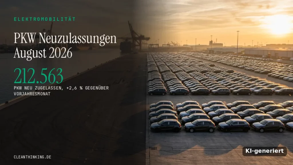 PKW Neuzulassungen August 2026: Neuer Elektro-Rekord