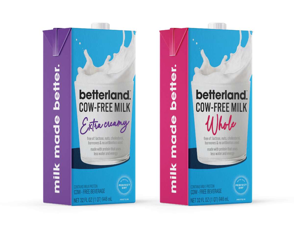 betterland bringt kuhfreie Milch mit Molkenprotein von Perfect Day auf den Markt