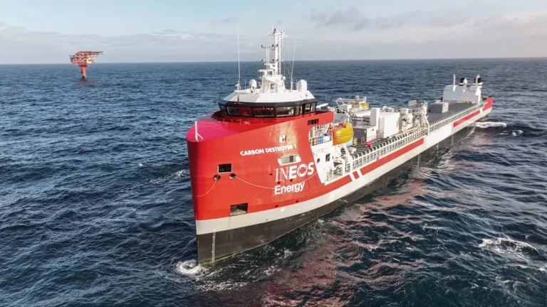 INEOS speichert erstmals CO2 unter der Nordsee