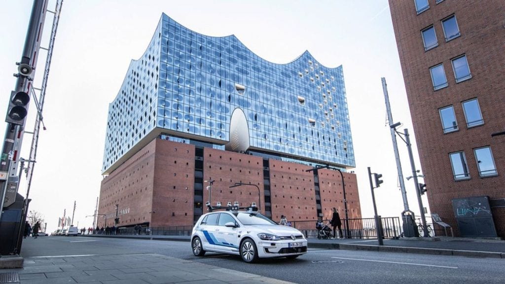e-Golf Volkswagen vollautomatisiertes Auto Hamburg