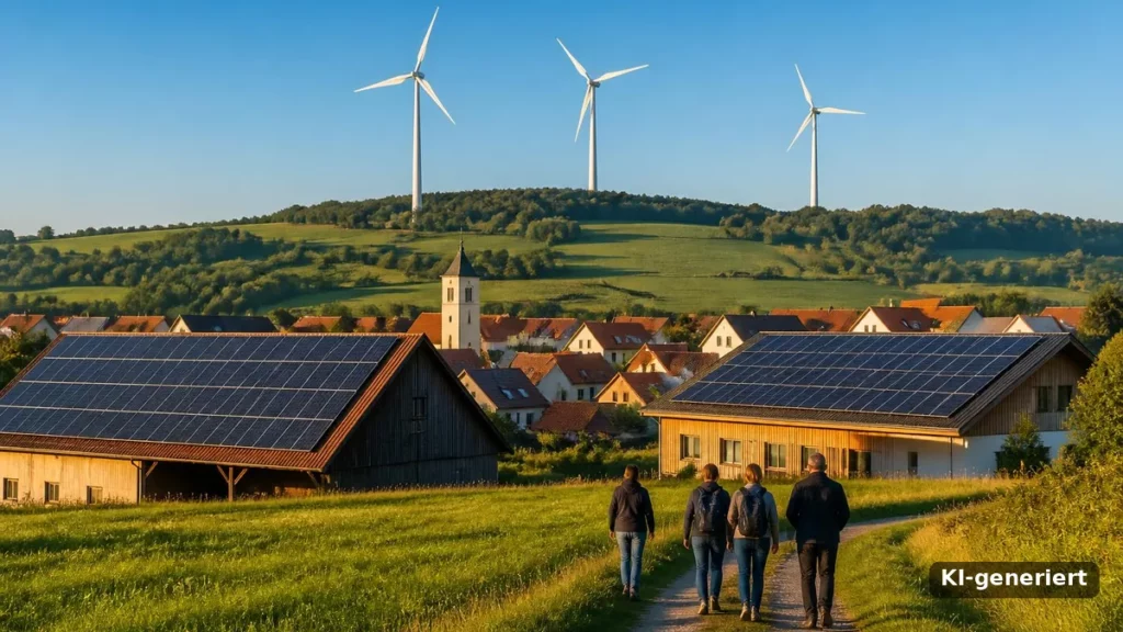 Nachbarn finanzieren Solardächer und Windräder selbst