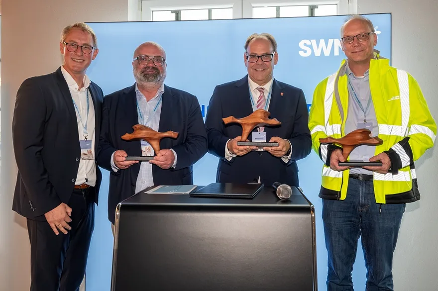 Einweihung der Meerwasser-Wärmepumpe im Neustädter Hafenquartier am 4. September 2026