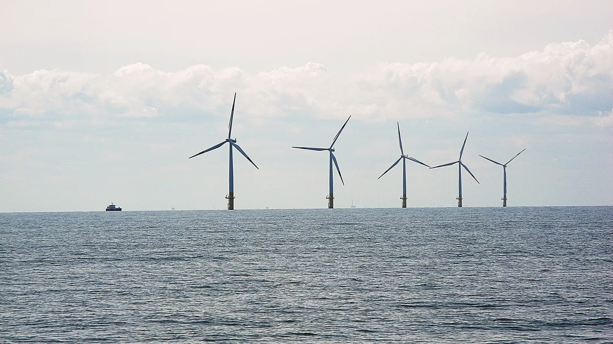Offshore-Windpark in der Nordsee, dessen Ausbau laut Hereon-Studie die Niederschlagsverteilung verändern könnte