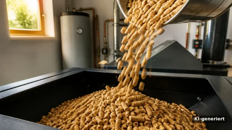 Hausbesitzer heizen mit Pellets aus den Resten der Sägewerke