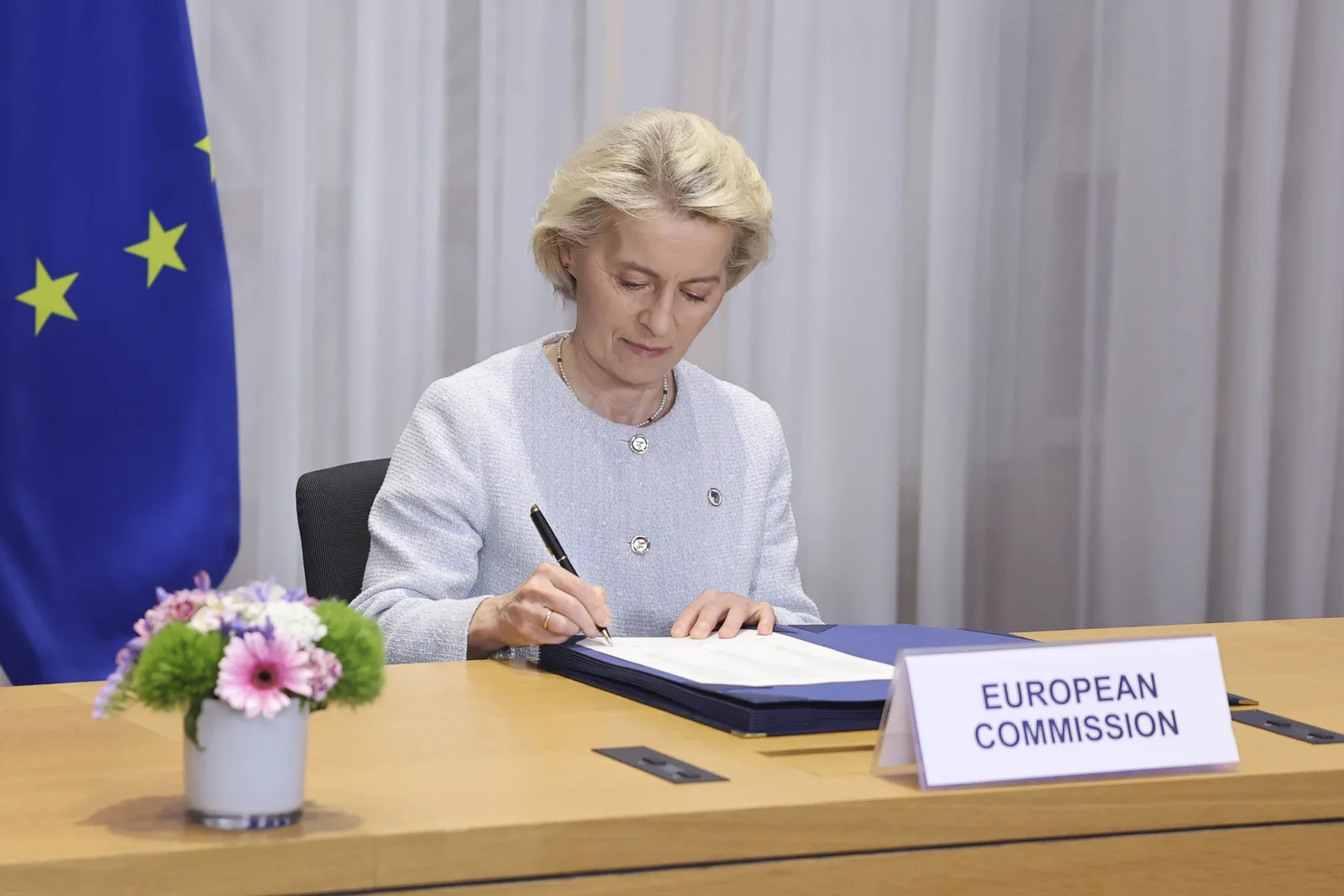 Ursula von der Leyen bei der Rede zur Lage der Union im Europaparlament