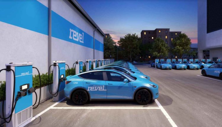 revel Ride-Sharing mit blauen Teslas